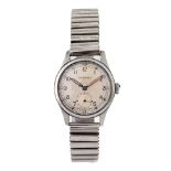 Leonidas (pre Heuer) British Military wristwatch with subsidiary second dial luminous hands and