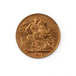 22ct gold full sovereign 1911.