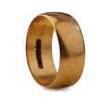 22ct gold wedding band, 6.0 grams, size N.