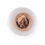 22ct gold Quarter Sovereign 2021.