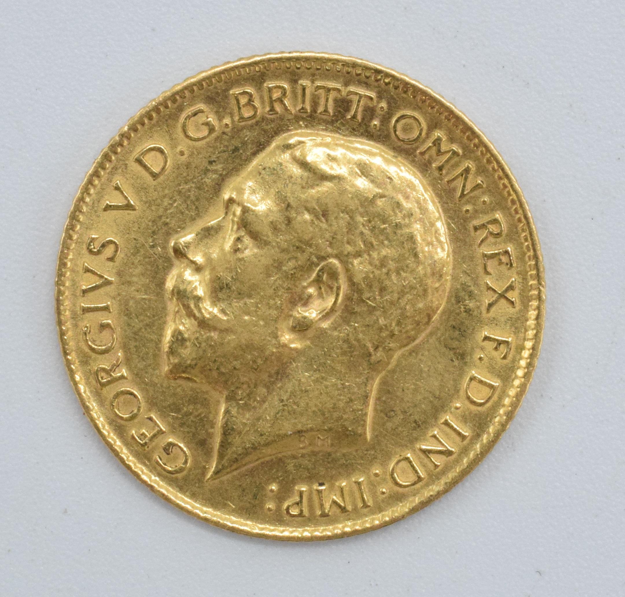 22ct gold half sovereign 1914. - Image 2 of 2