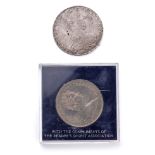 Maria Theresia silver Thaler together with a Royal Wedding Commemorative Coin (2).