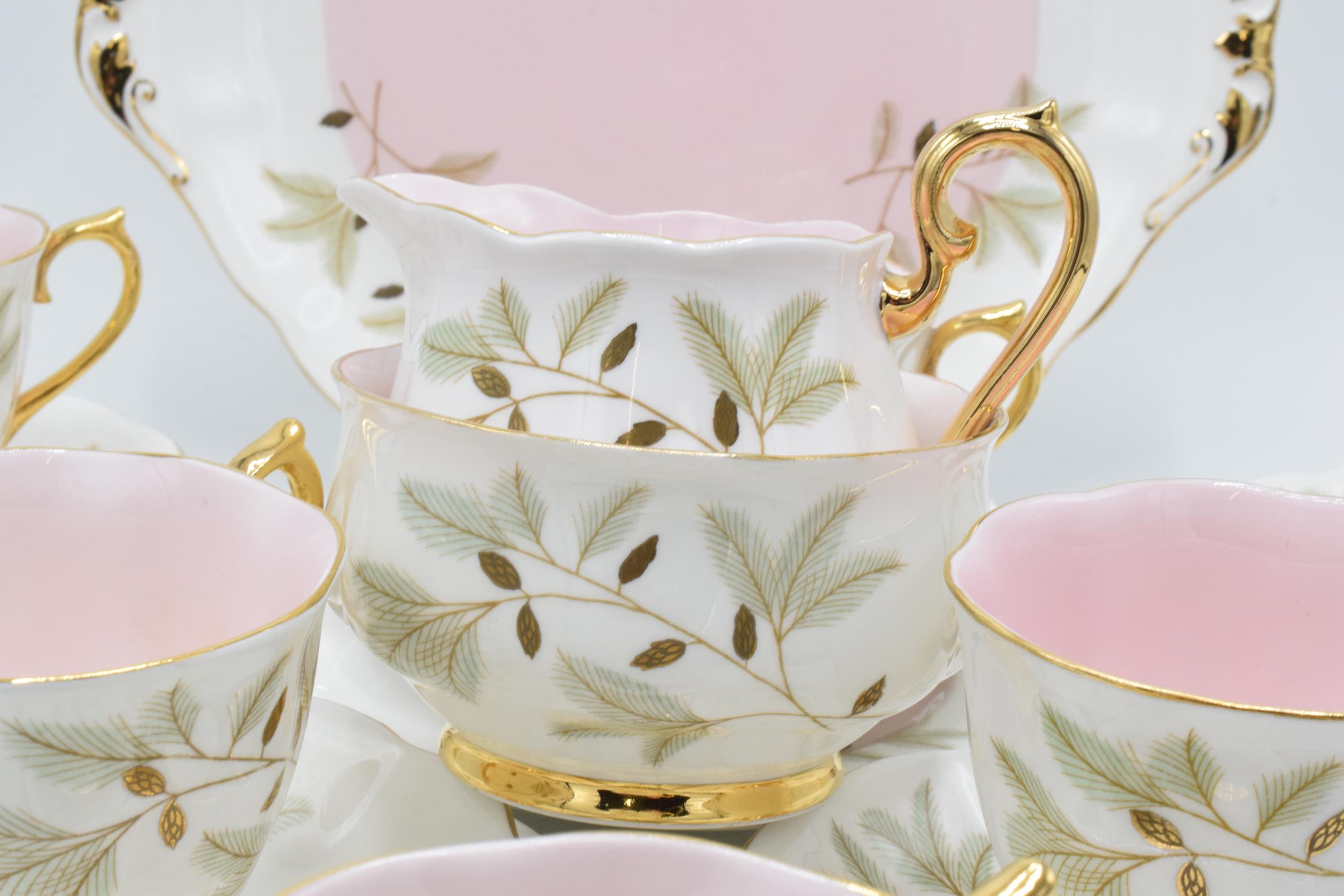 Royal Albert tea ware in the Braemar design to include 6 cups, 6 saucers, 6 side plates, a milk jug, - Image 5 of 6