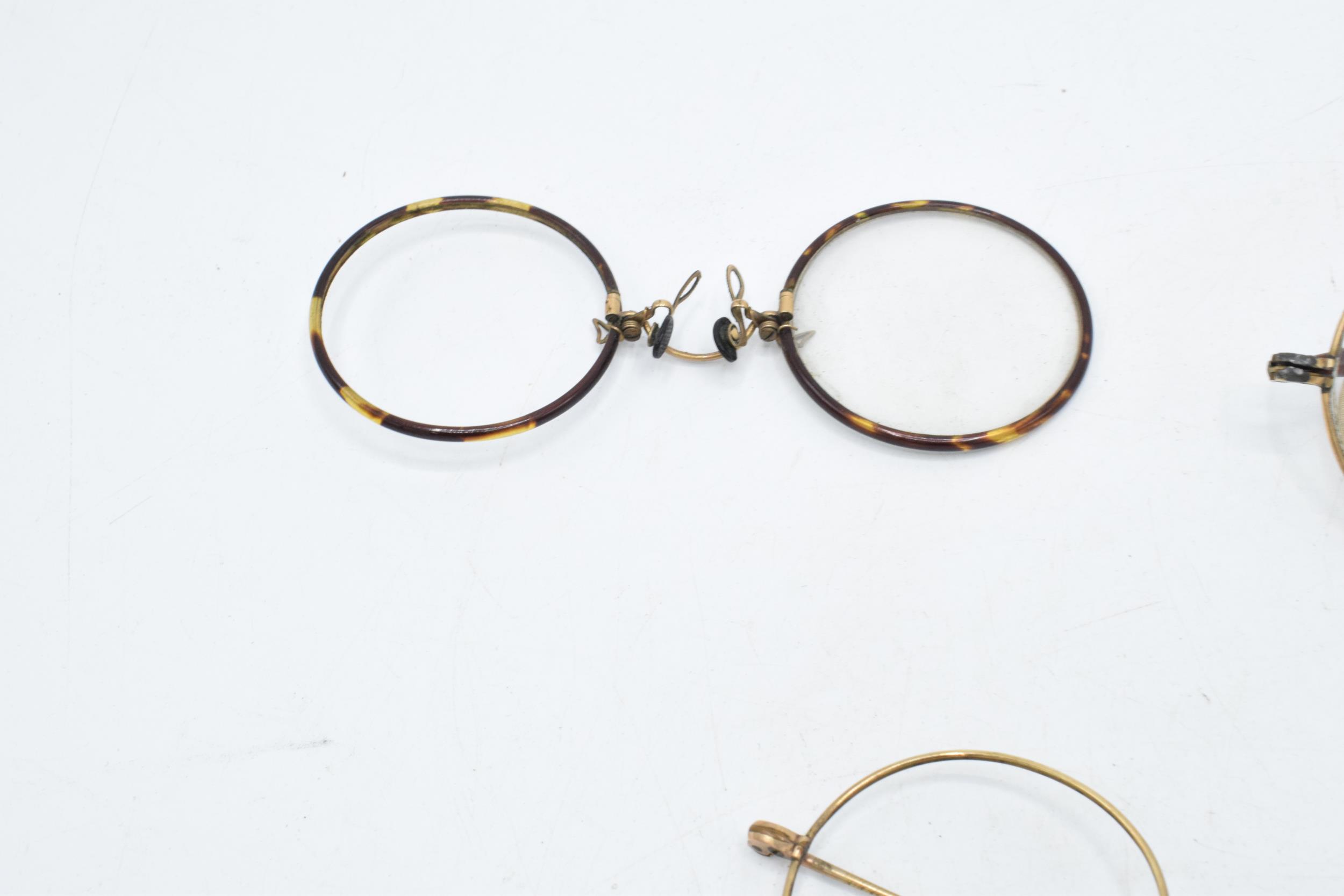 A collection of rolled gold and metal spectacles (all af or missing glass). - Image 2 of 4