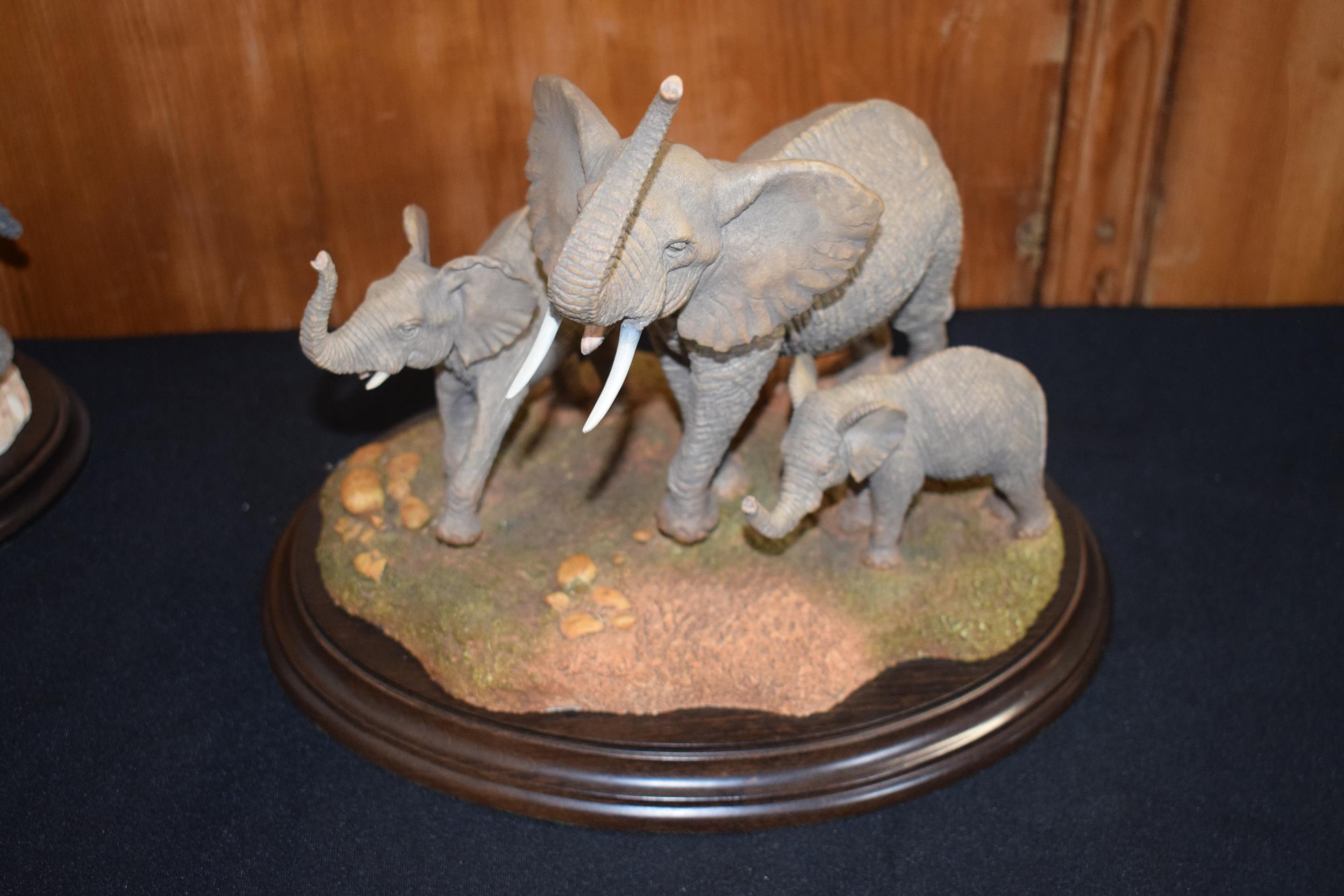 A collection of elephant figures to include Country Artists Bull Elephant CA948, Mother & Calf - Image 6 of 13