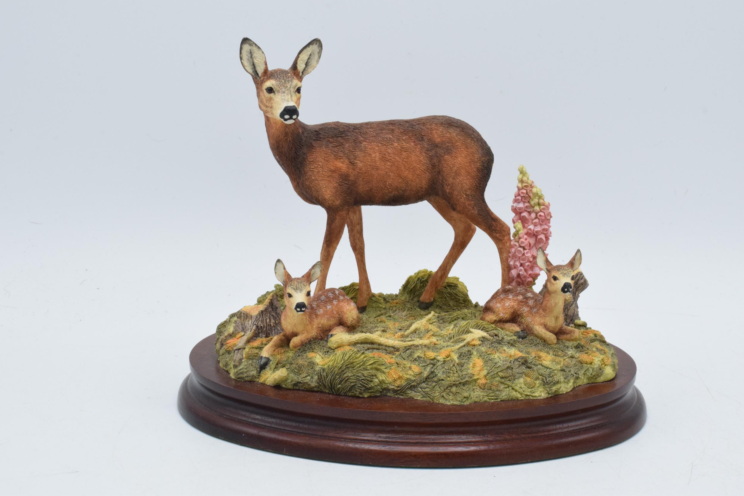 Border Fine Arts figure In A Sunny Glade, signed by Ray Ayres, 21cm wide. In good condition with