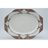 Crown Ducal oval platter with shaped edge in the Orange Tree design, 33cm wide. In good condition