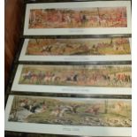 A set of 4 framed and glazed country sports / hunting prints, after 'London Published by Thomas