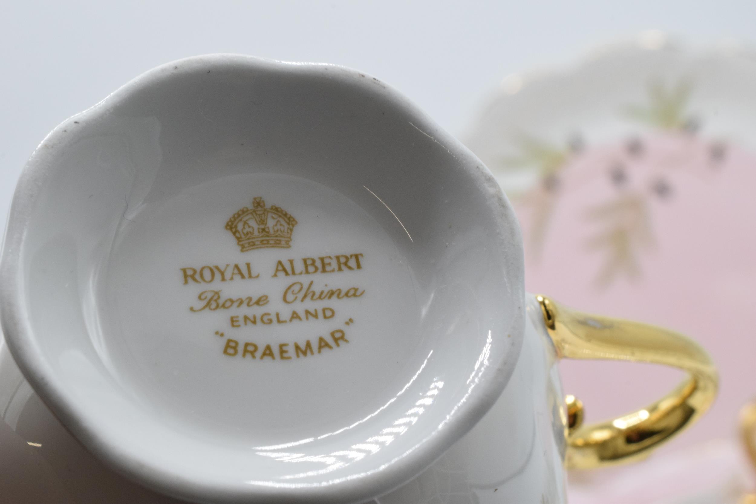 Royal Albert tea ware in the Braemar design to include 6 cups, 6 saucers, 6 side plates, a milk jug, - Image 4 of 6