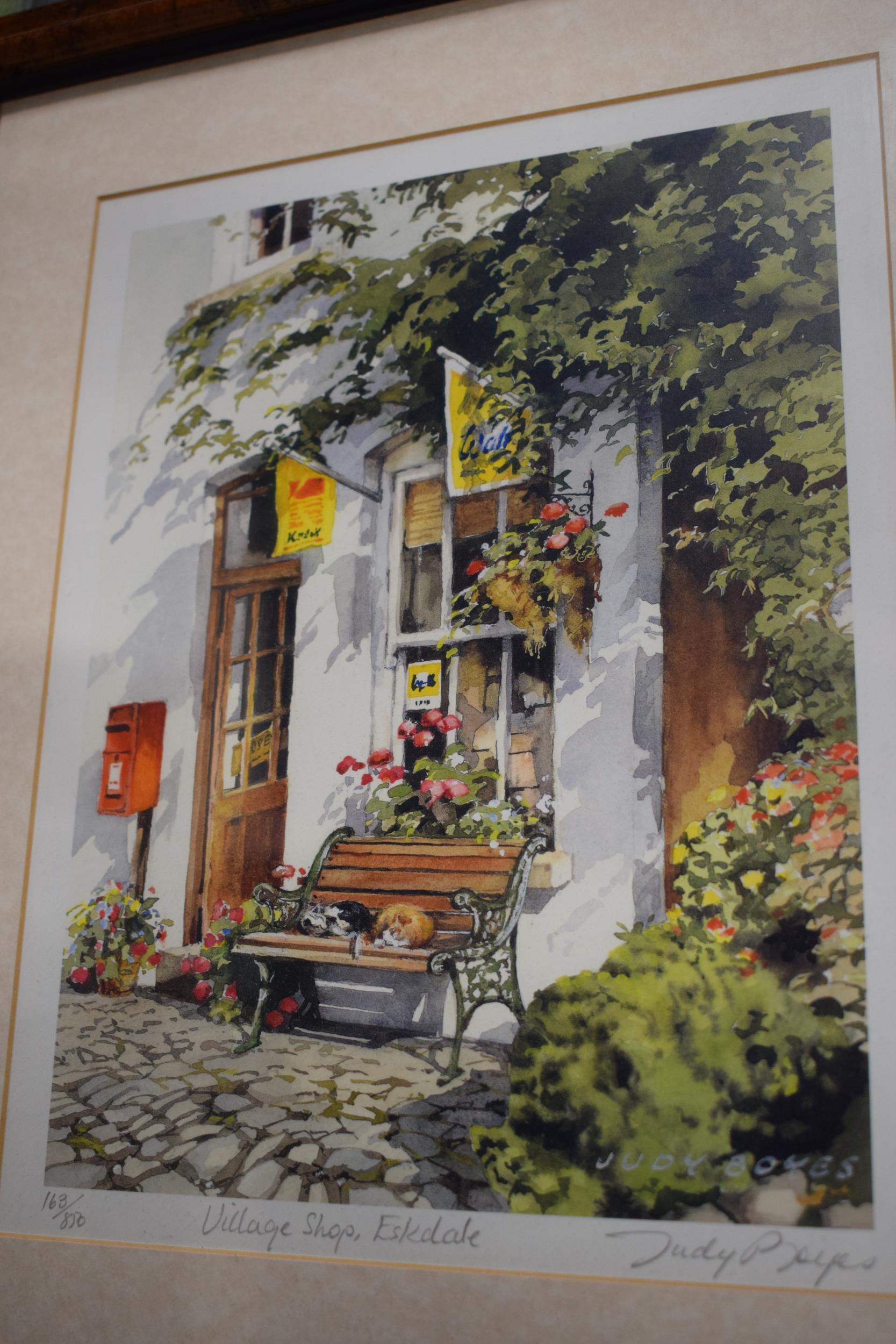 A pair of limited edition prints to include Village Shops, Eskdale by Judy Boyes and Jessops Mill by - Image 5 of 7