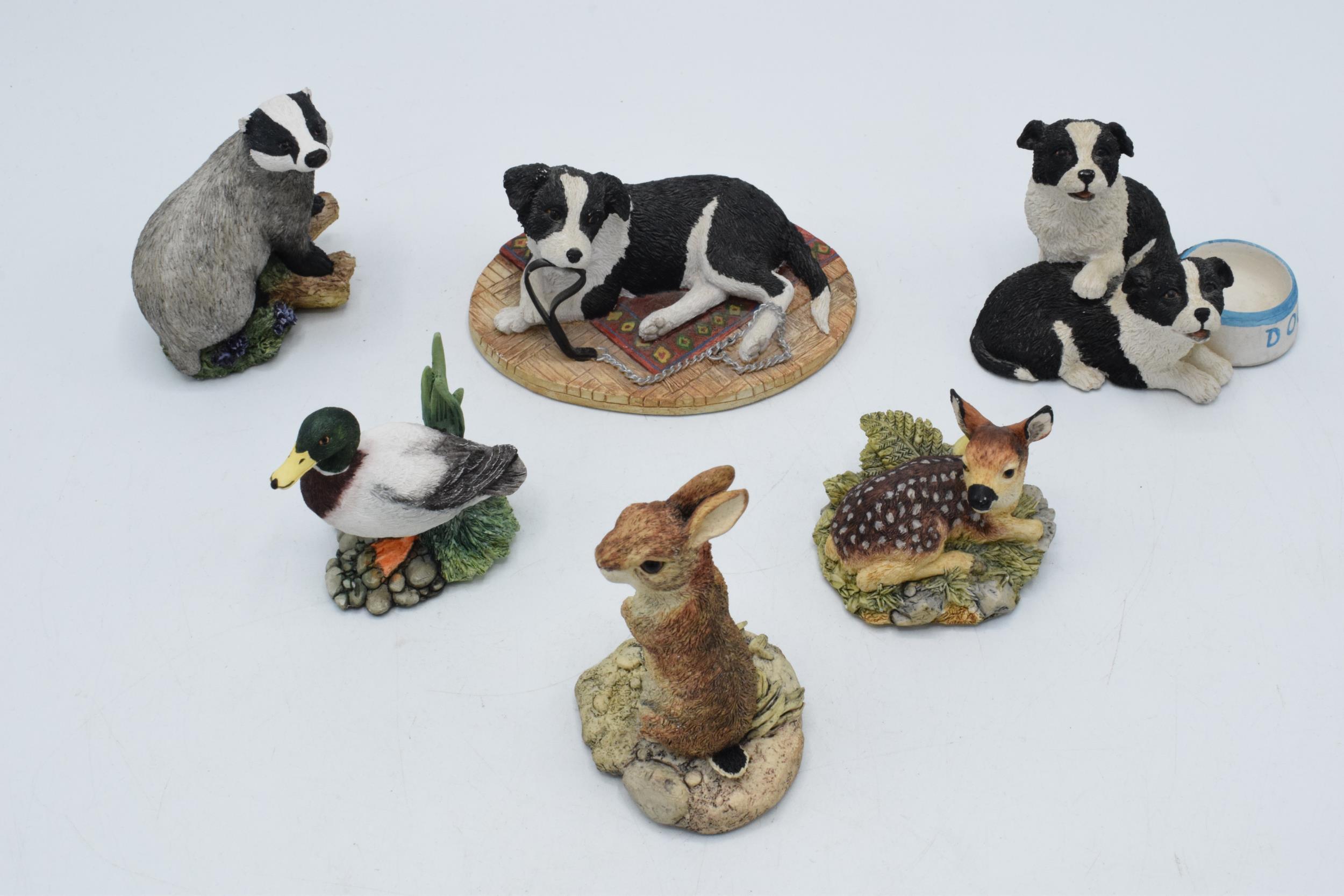 A collection of Border Fine Arts Society figures to include Woodland Ramble B0913, Future Stars