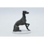Rosenthal model of a sitting Italian Greyhound, 9cm tall, K289. In good condition, appears to be a