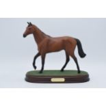 Beswick Red Rum on wooden base. In good condition with no obvious damage or restoration.