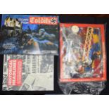 A collection of loose vintage Meccano together with 'Escape From Colditz' board game together with a