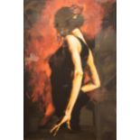 Fabian Perez (Argentinian, Born 1967): framed limited edition print 'Flamenco Dancer II', 64/95,