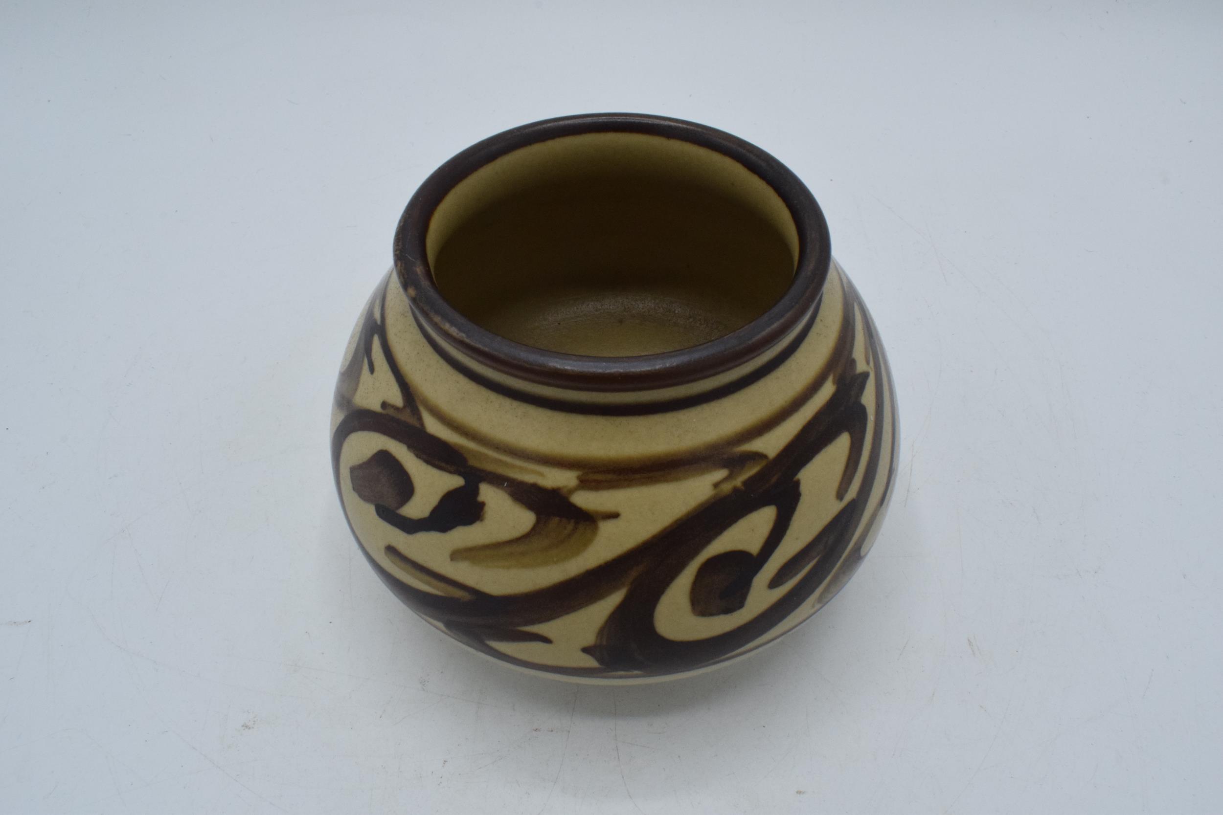 Mid-century Bullers Vase, Agnete Hoy studio potter with Butter's Ltd from 1932 - 1952. Height 9.5cm. - Image 2 of 3