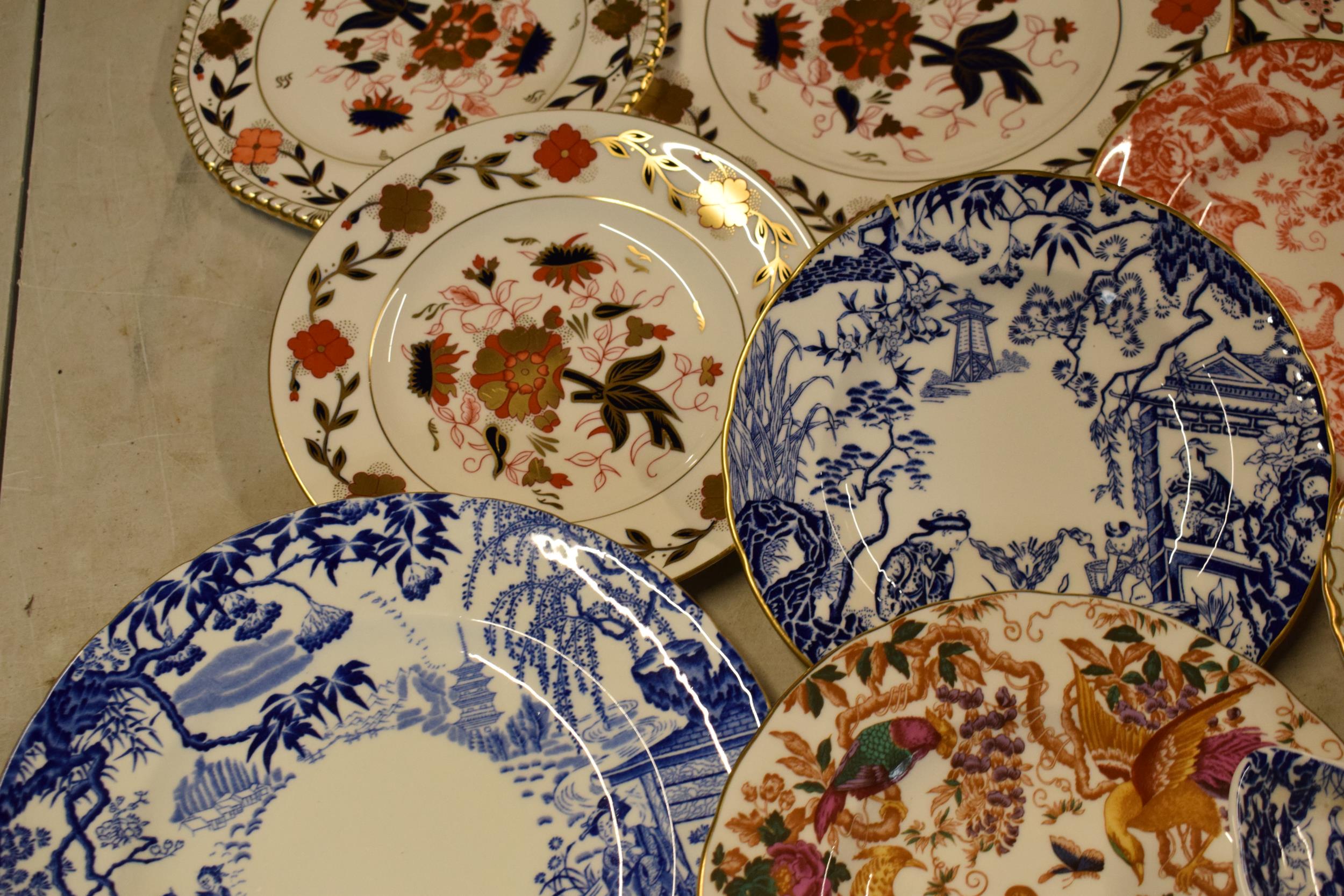 Royal Crown Derby plates and similar to include patterns such as Mikado, Vine, Olde Avesbury and - Image 6 of 8