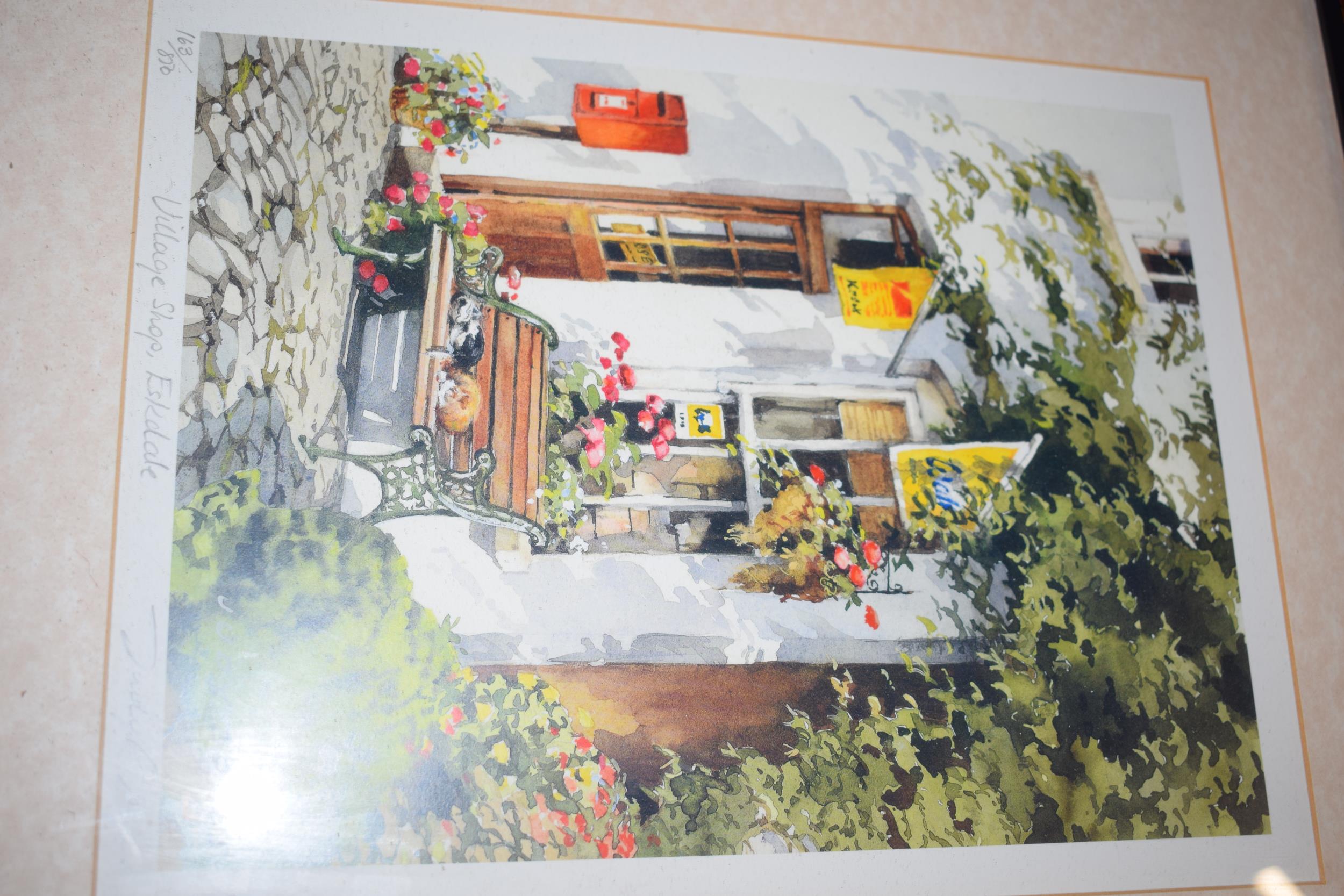 A pair of limited edition prints to include Village Shops, Eskdale by Judy Boyes and Jessops Mill by - Image 4 of 7