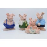 A collection of 4 Wade Natwest pigs (4). In good condition with no obvious damage or restoration