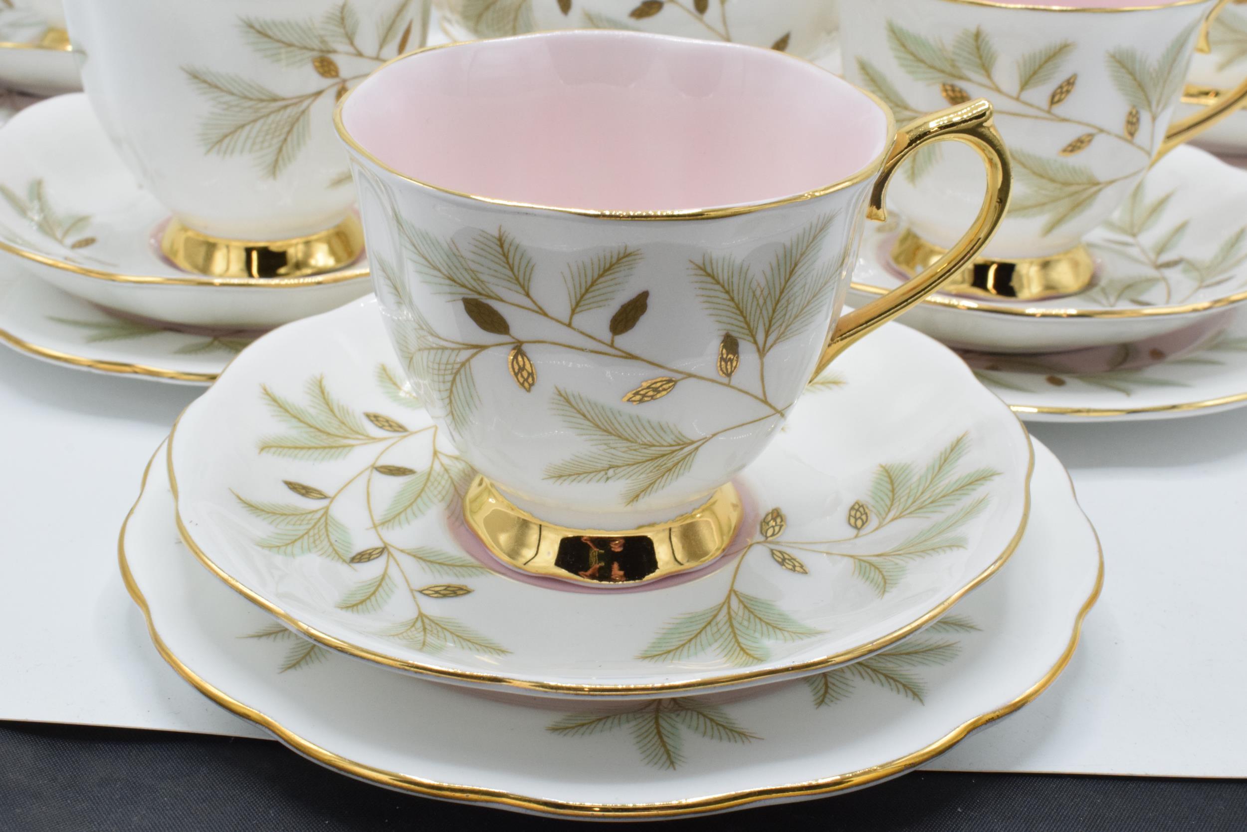 Royal Albert tea ware in the Braemar design to include 6 cups, 6 saucers, 6 side plates, a milk jug, - Image 3 of 6