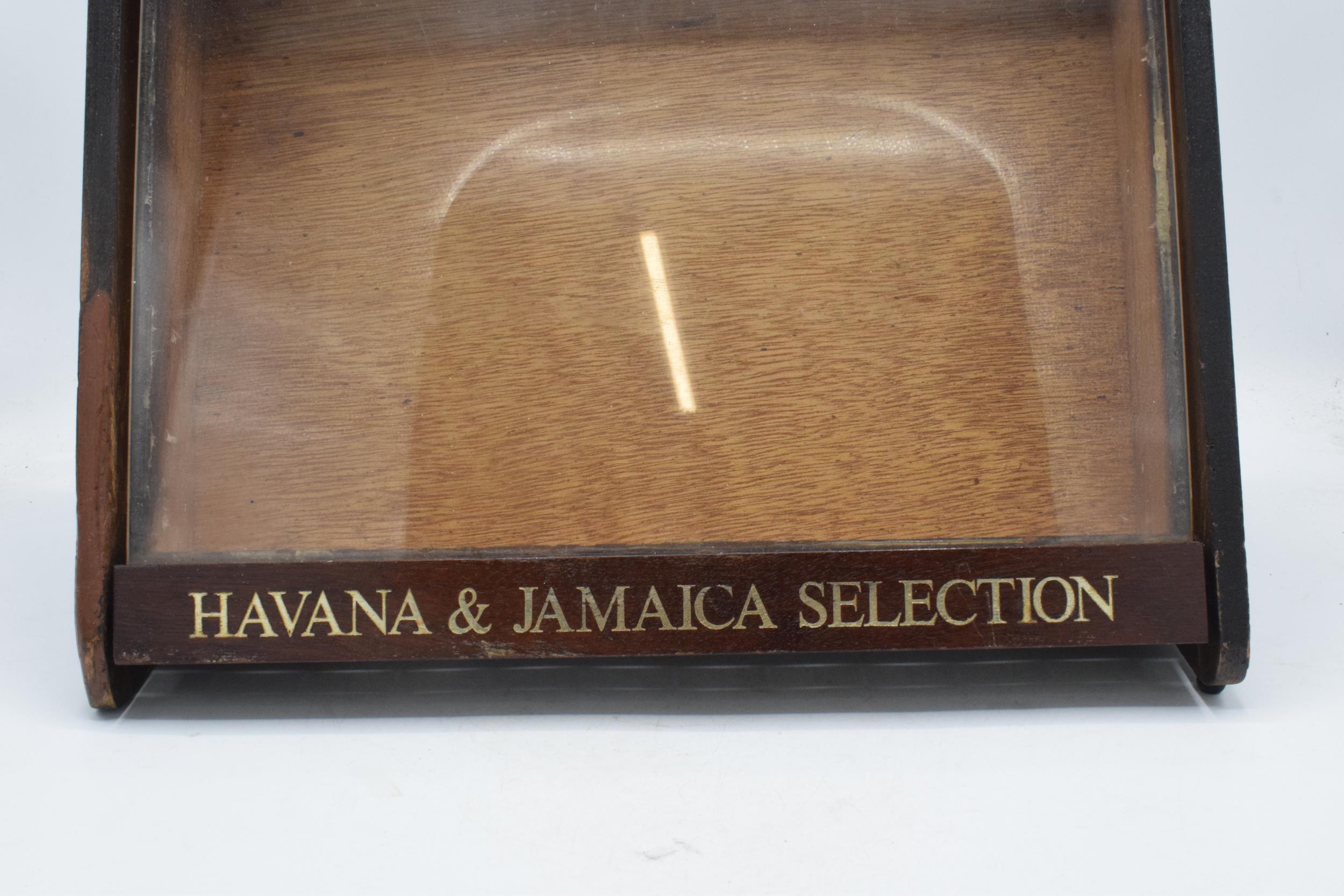 Vintage wooden cigar counter top display case, H. Upman Habana hand made cigars, with perspex panel, - Image 5 of 7
