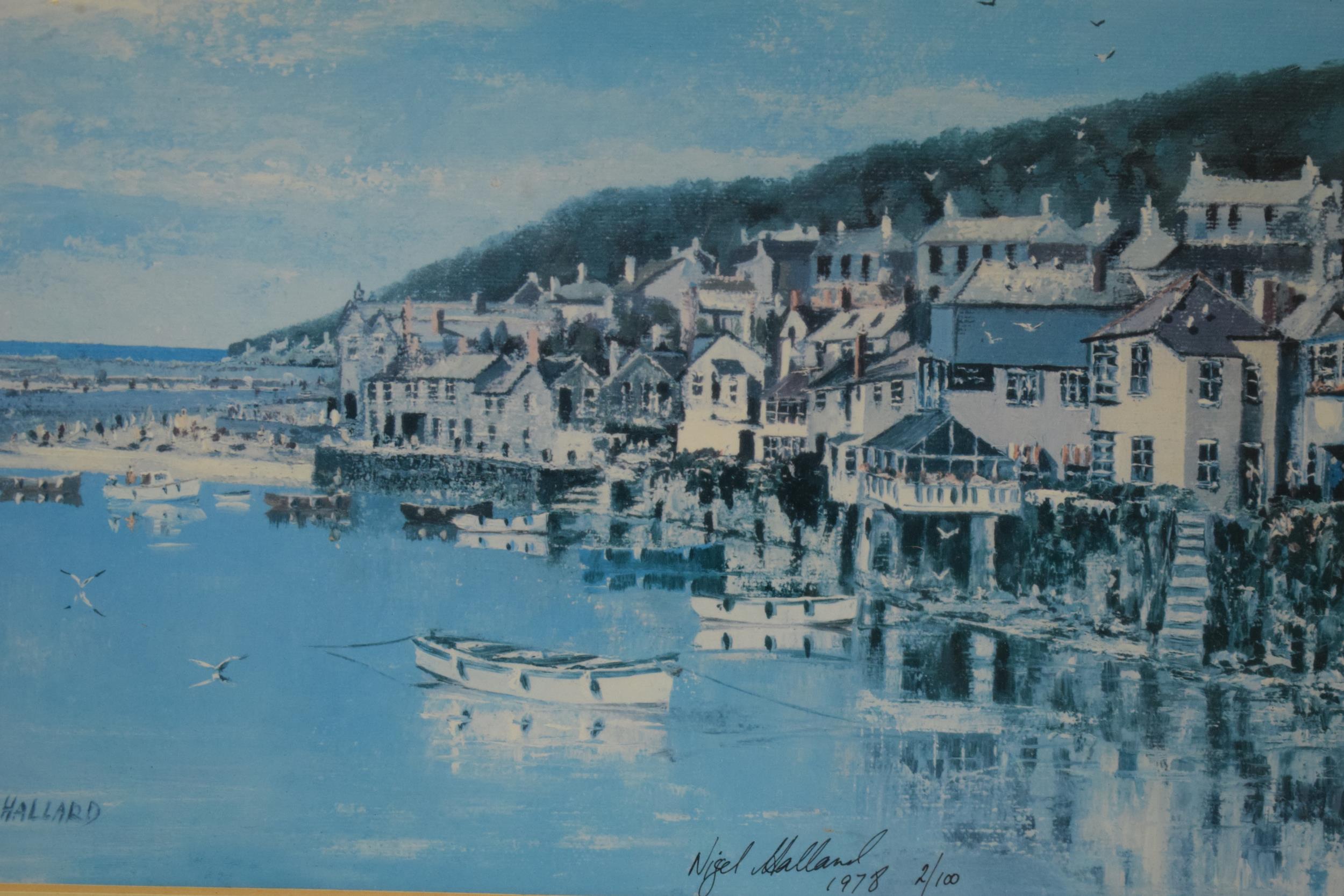 Nigel Hallard limited edition prints to include Mr Williams Giles, Cornwall 1/2 and a coastal - Image 9 of 9