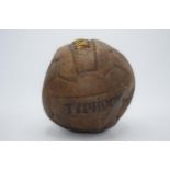 Vintage leather size 5 Typhoon football by Sondico.