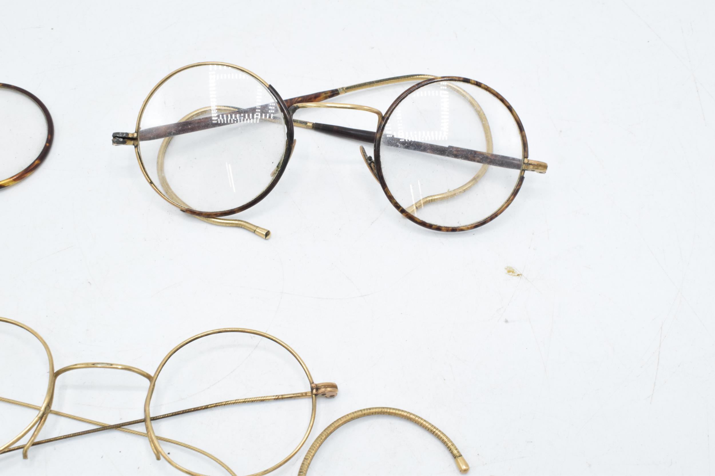 A collection of rolled gold and metal spectacles (all af or missing glass). - Image 3 of 4