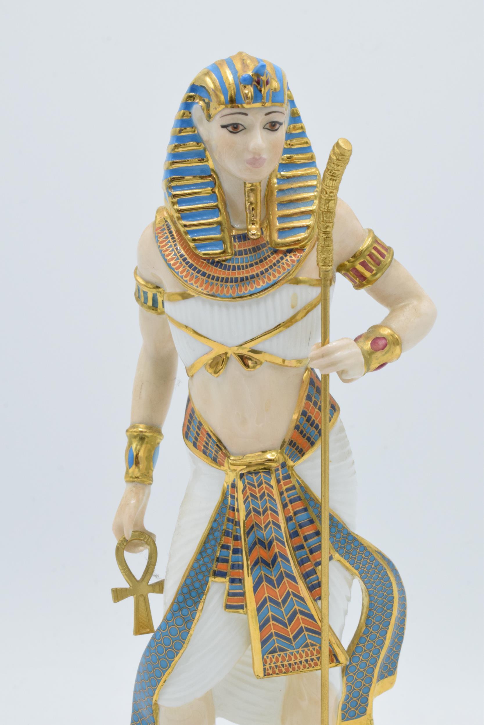 Wedgwood limited edition figure Tutankhamun The Boy King CW310 with cross and staff. In good - Image 2 of 4