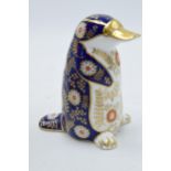 Royal Crown Derby paperweight, Platypus, gold stopper, introduced to mark the 1988 Australian bi-