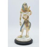 Wedgwood limited edition figure Tutankhamun The Boy King CW310 with cross and staff. In good