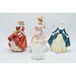 Royal Doulton figures to include Top O'The Hill HN1834, Sharon HN3603, Regal Lady HN2709 and