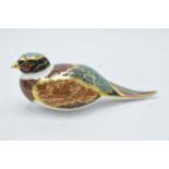 Royal Crown Derby paperweight, Woodland Pheasant for the Royal Crown Derby Collectors Guild with