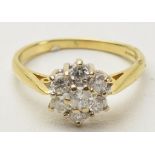 18ct gold diamond ring, 3.1 grams, size O, with approx. 0.4 of diamond.