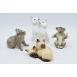 Beswick Koalas 680 and 1 other, together with Siamese Cats 1296 and Cats Chorus (4). In good
