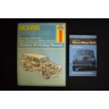 Haynes No. 024 Morris Minor 1000 1956-1971 together with Pitmans Motorist Library Book of the Morris