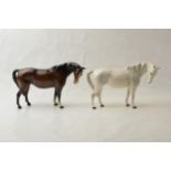 Beswick Mare Facing Right 1812 in grey and brown (2). In good condition with no obvious damage or