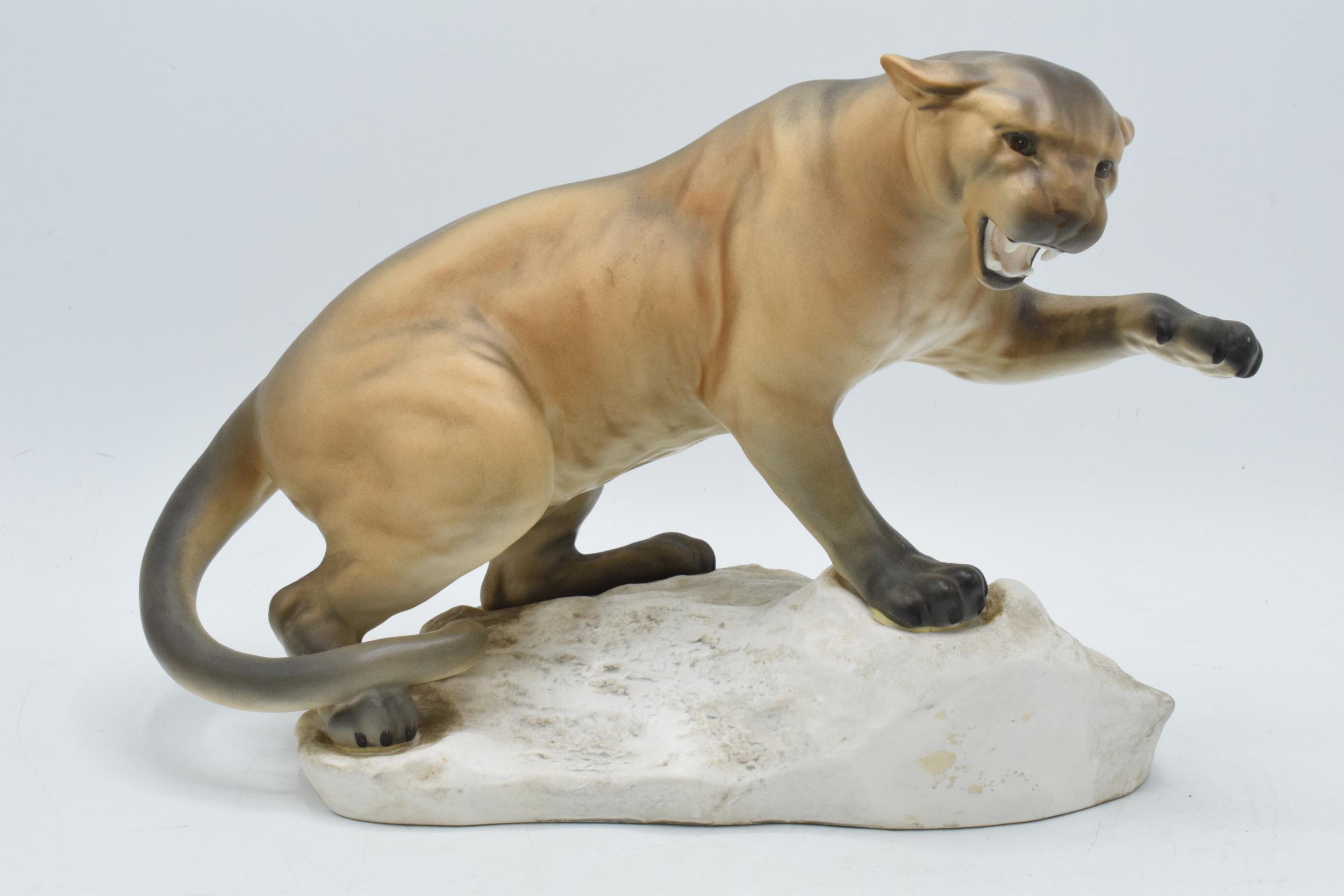 Beswick Puma on Rock 1702. In good condition with no obvious damage or restoration.