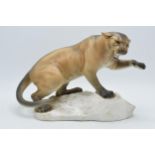 Beswick Puma on Rock 1702. In good condition with no obvious damage or restoration.