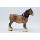 Early Beswick 6 hole 818 brown shire horse (1 leg af). In good condition with one leg broken.