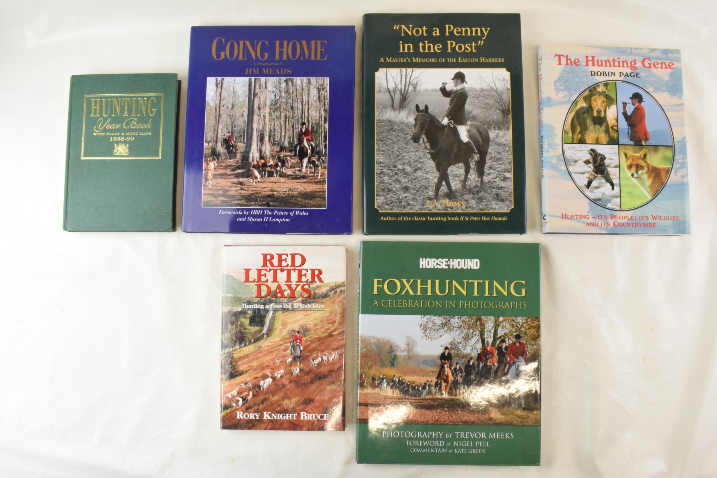 A good selection of books of hunting interest. To include, Red Letter Days Rory Knight Bruce, West