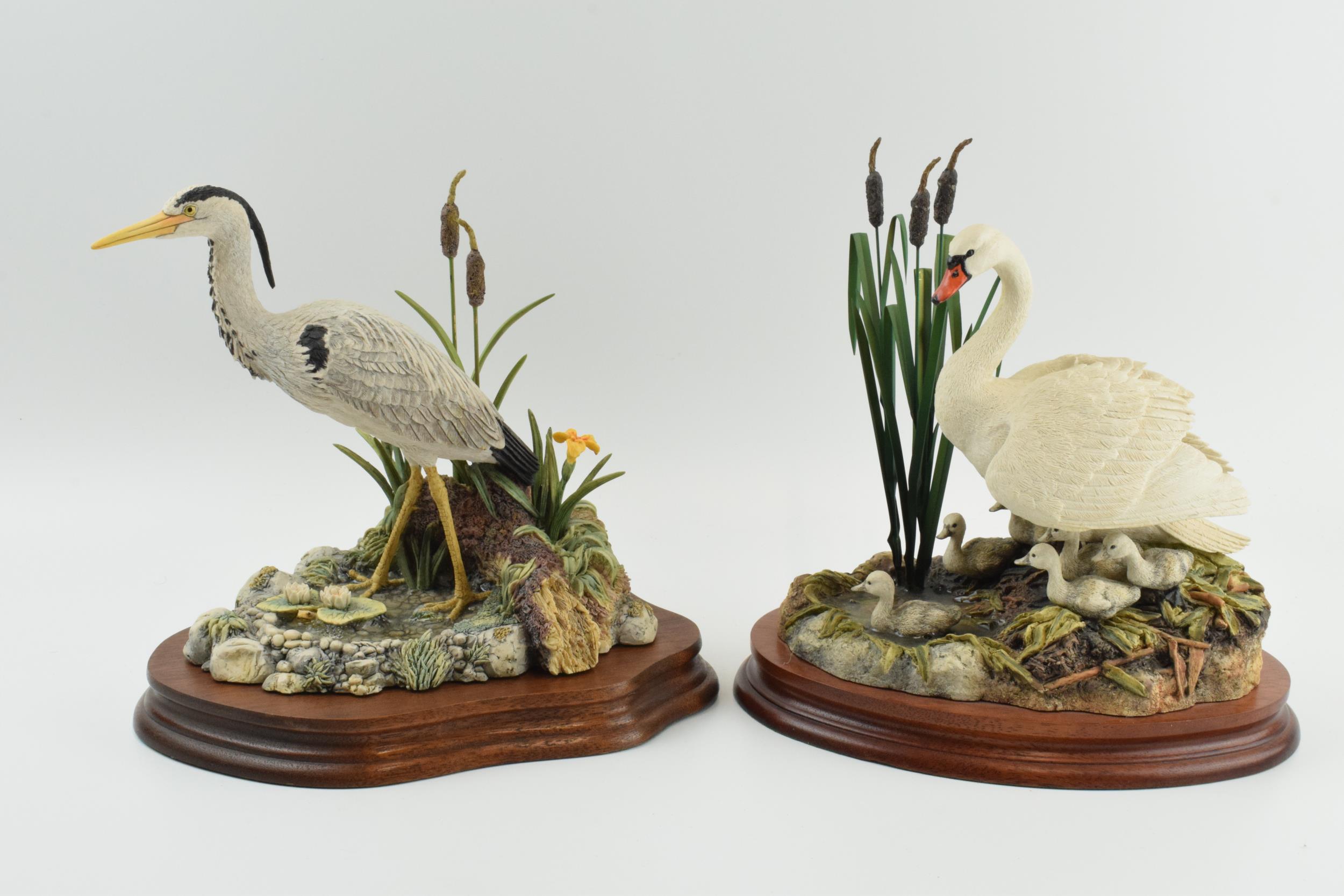 Border Fine Arts figures to include Heron 'Patience', L123 by David Walton, limited edition, with '