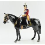 Beswick HM Queen Elizabeth on Burmese 'Trooping the Colour', limited edition of 500 (slight af). The