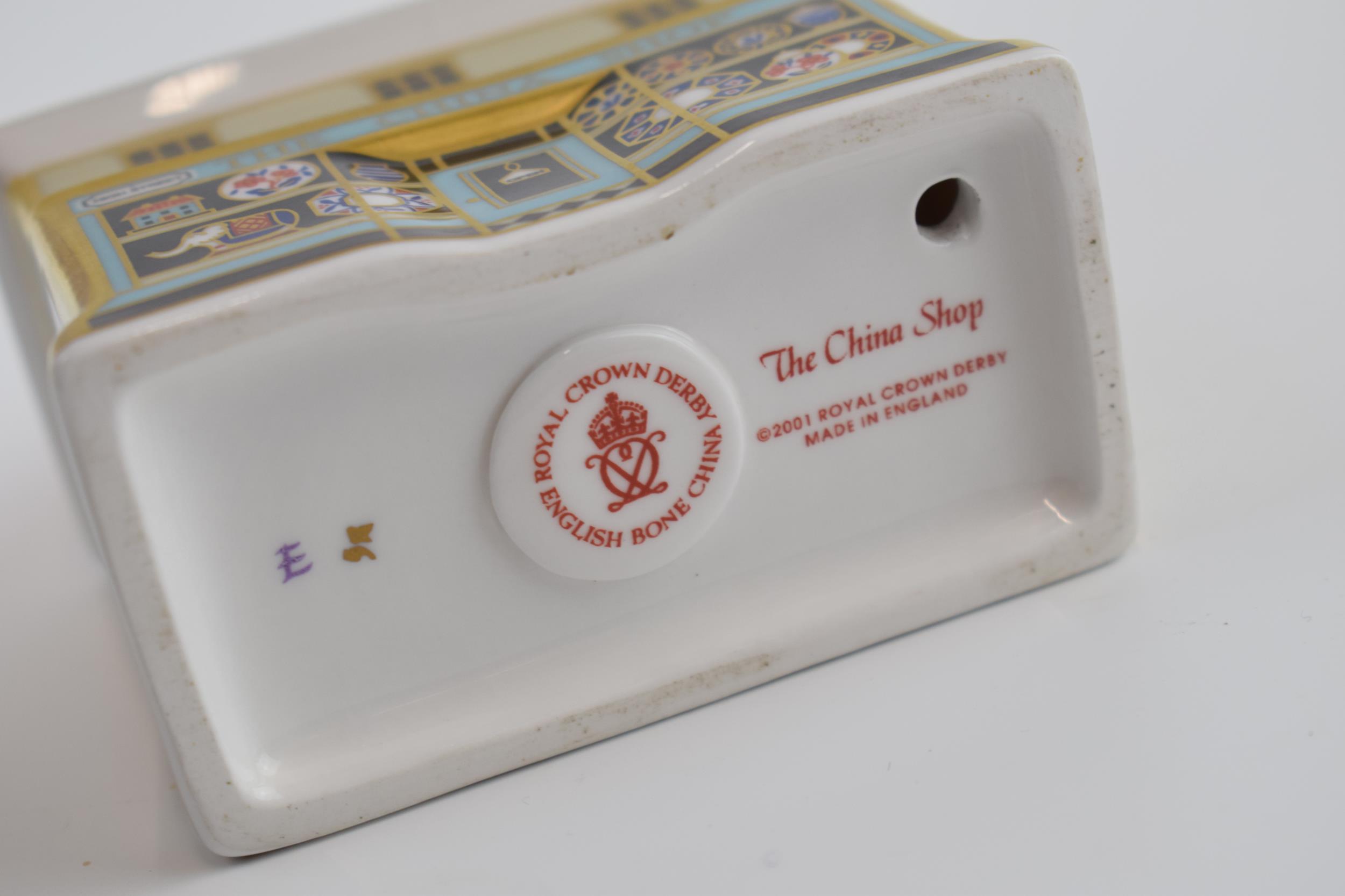Royal Crown Derby Paperweight, The China Shop, 8cm high, RCD stamped porcelain stopper, red - Image 3 of 3