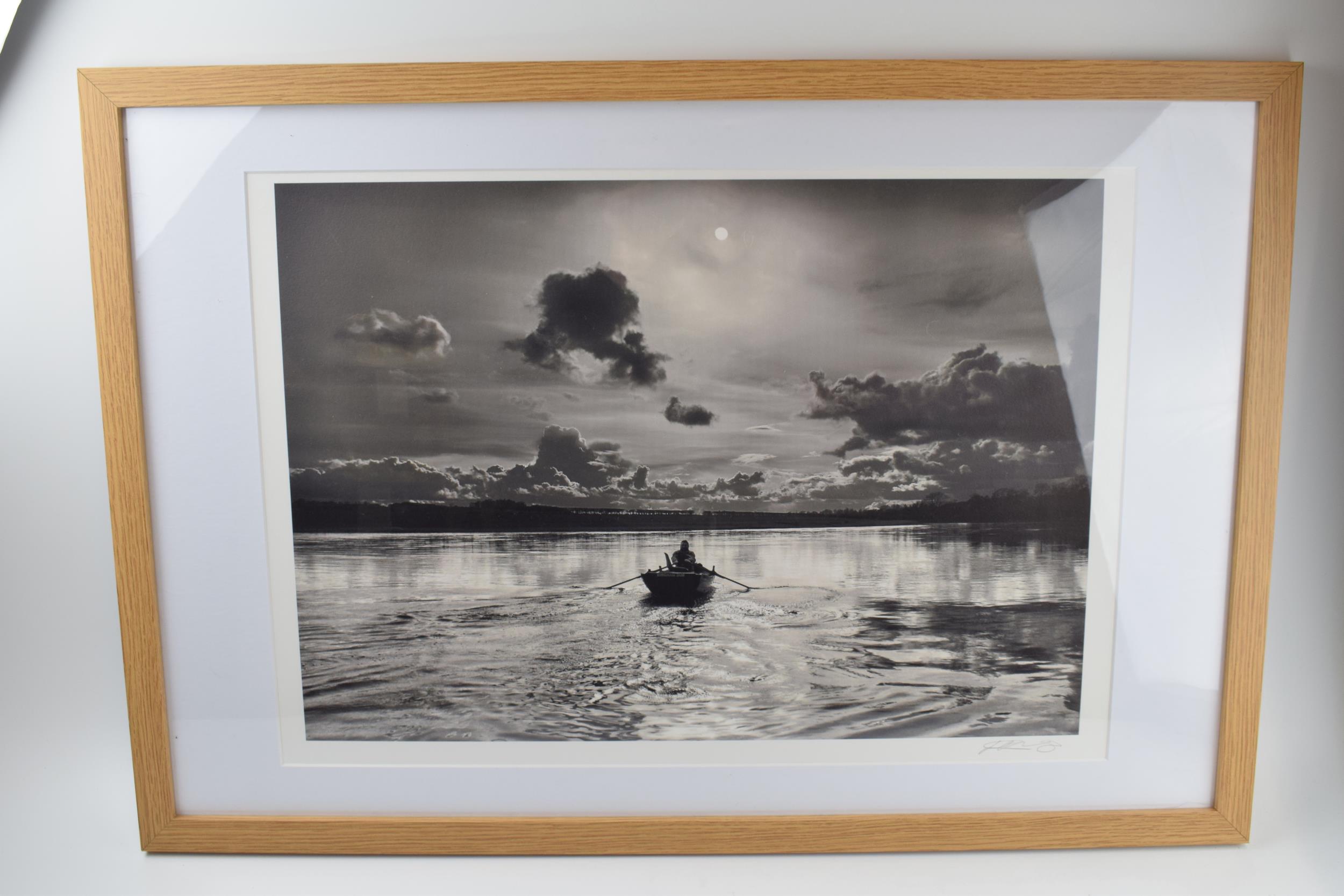 George Kavanagh Photography: a photographic print “Birgham Dub, The Tweed“, signed and framed well - Image 3 of 7