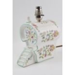 Minton Haddon Hall Gypsy Wagon / Caravan lamp base, 18cm long. In good condition with no obvious