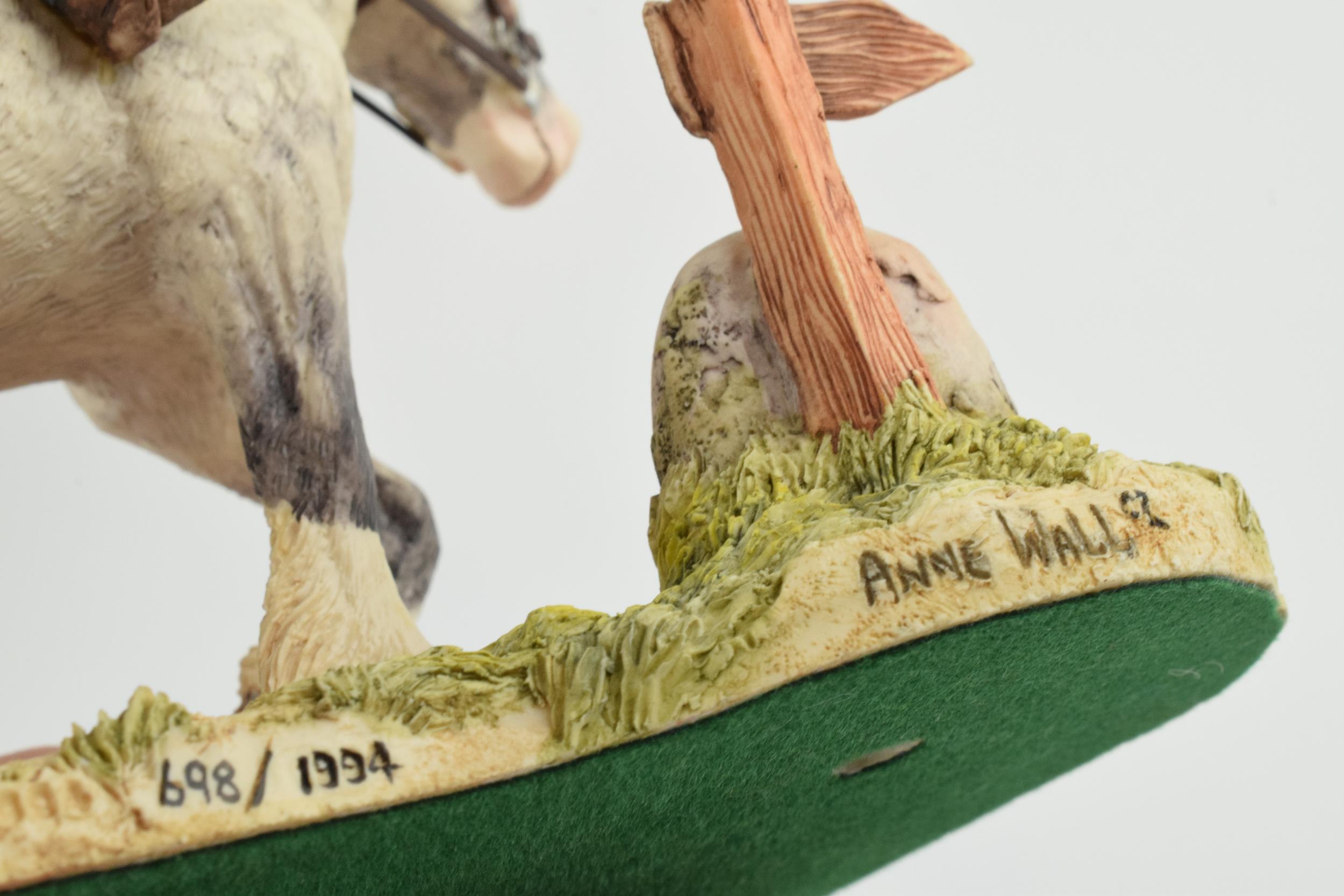 Border Fine Arts figure 'Off To The Fair' EG6, limited edition, on wooden base, 24cm long. In good - Image 4 of 4