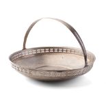 Sterling silver Tiffany & Co basket with pierced decoration, 454.8 grams / 14.62 oz, 23.5cm