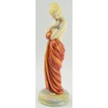 Royal Worcester figurine 'Joy', early 20th century, 25cm tall (hairline crack). The piece displays