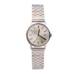Omega Geneve gentleman's stainless steel automatic wristwatch, 34mm, in working order, on steel